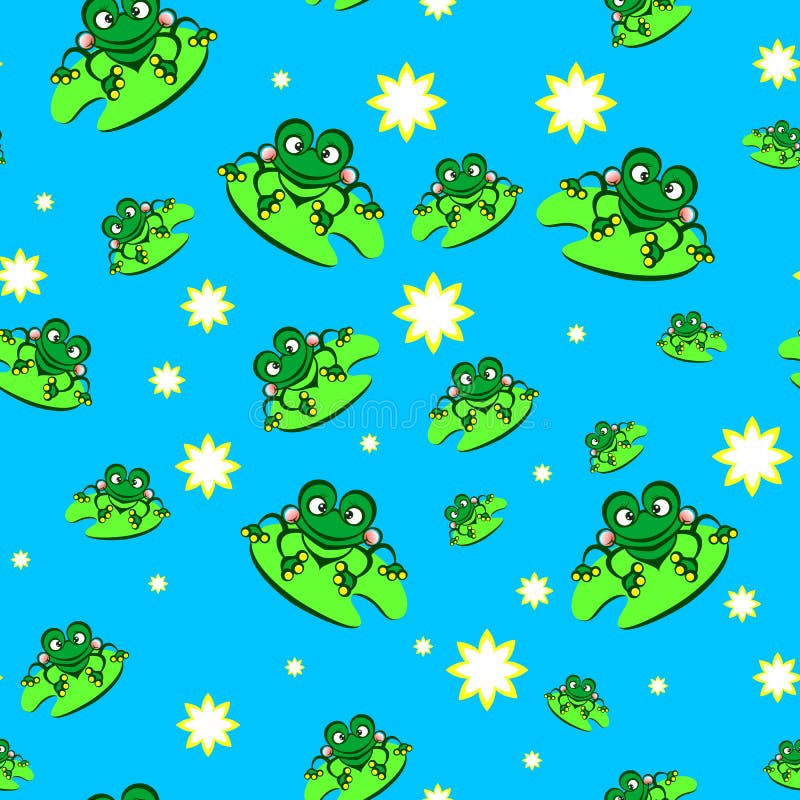 Seamless cartoon frog pattern hires stock photography and images  Alamy