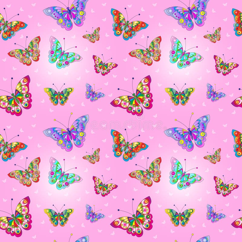 Seamless texture Butterfly