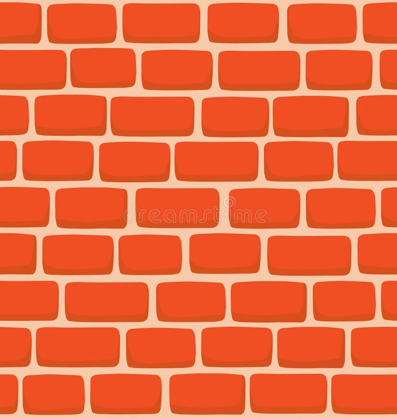 Seamless Texture of a Cartoon Brick Wall Stock Illustration - Illustration  of seamless, background: 84214171