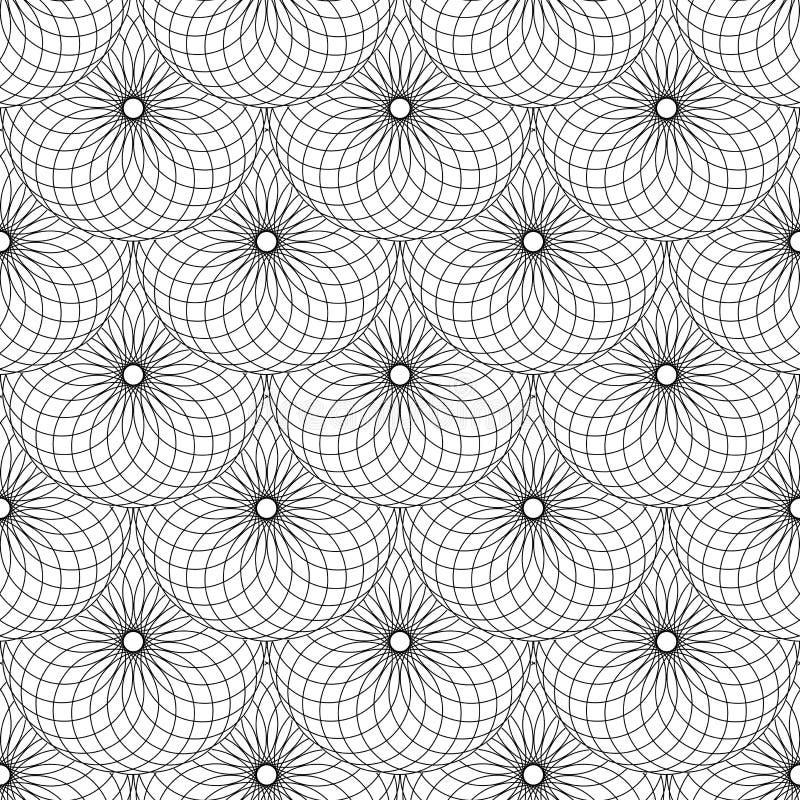 Seamless texture with circle scales elements.