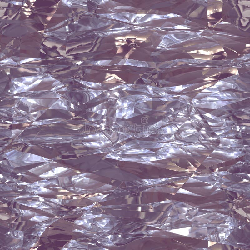Seamless texture of crumpled metalllic foil as background royalty free stock photo