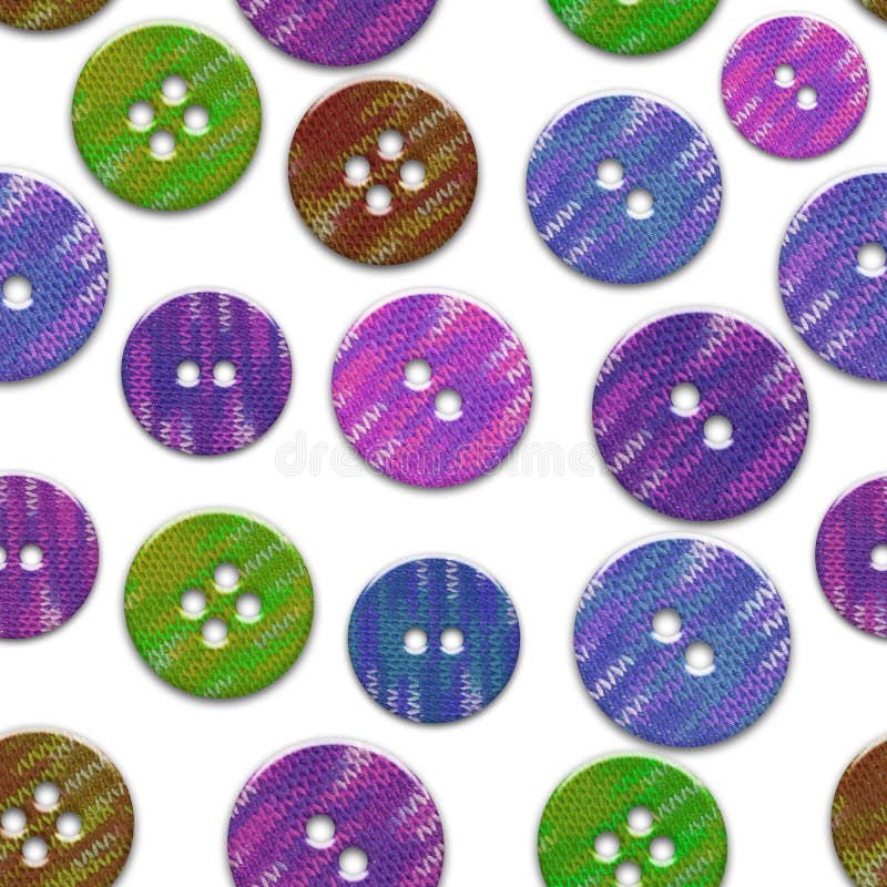 Seamless texture different size buttons of round and square shape multi-colored knitted pattern isolated on transparent background. Seamless texture different royalty free stock image Seamless texture different size buttons of round and square shape multi-colored knitted pattern isolated on transparent background. Seamless texture different royalty free stock image