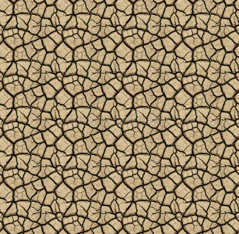 Seamless texture of a dry, arid land