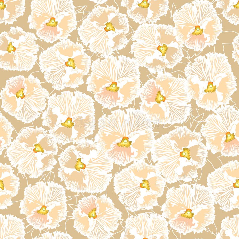 Seamless texture with floral theme