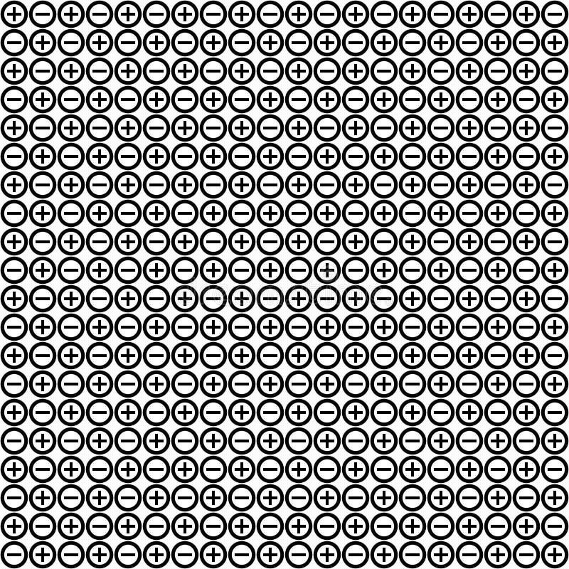 Seamless Texture Plusminus Stock Vector Illustration of decoration
