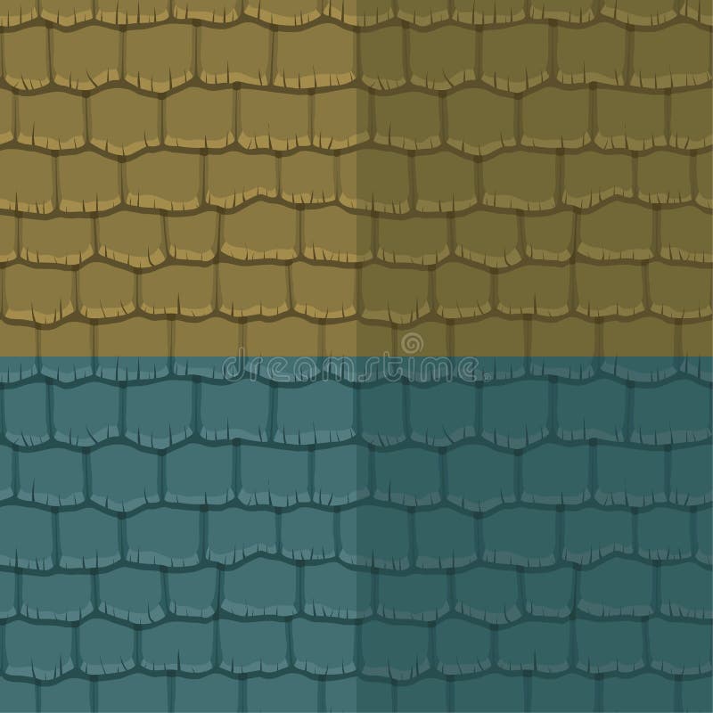 Seamless texture slate roof. Vector illustration. Architecture pattern royalty free illustration