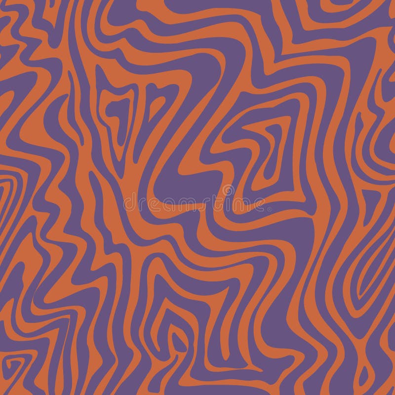 Seamless Texture, Zebra Colored Fur Print on Orange Background Stock