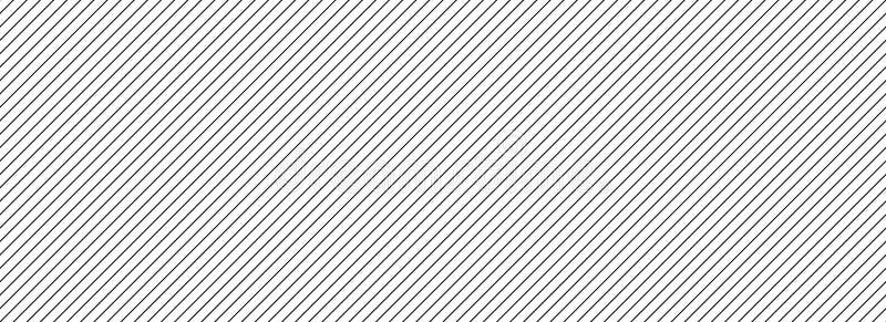 Seamless thin diagonal line pattern. Repeated slash lines background. Black and white angled linear wallpaper. Abstract royalty free illustration