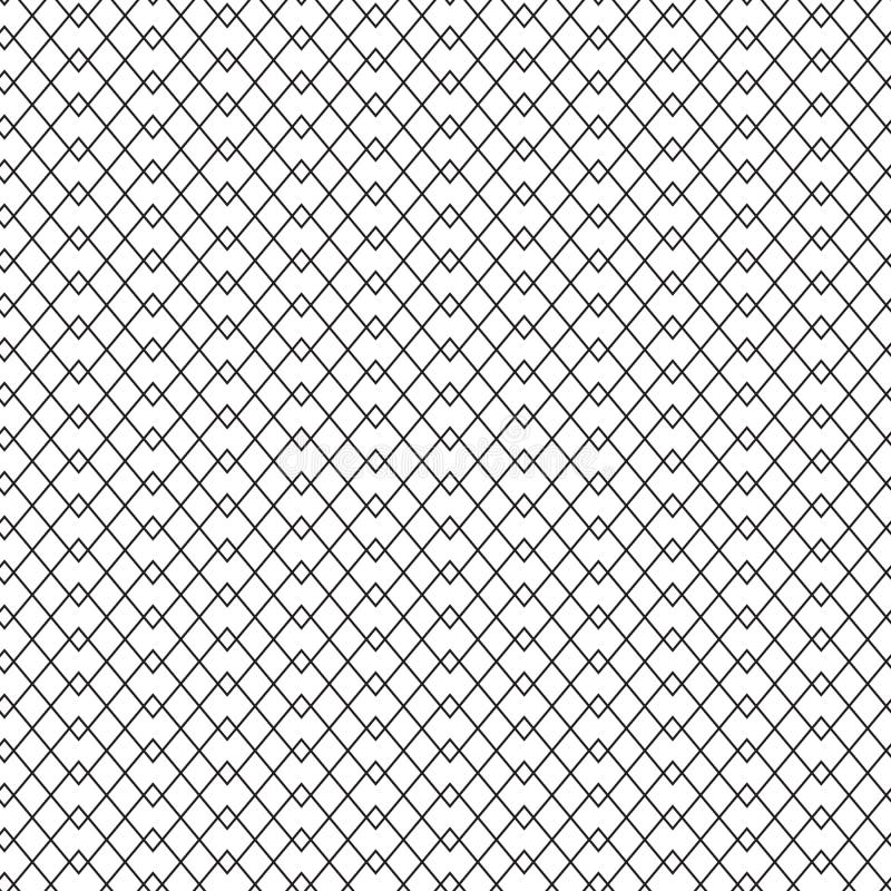 Seamless thin line intersection pattern. stock illustration