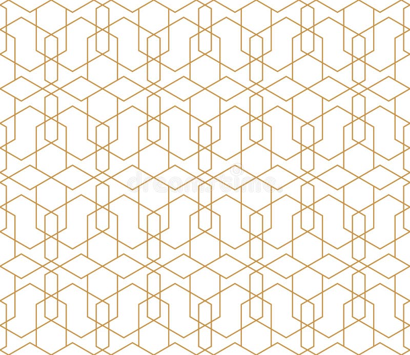 Seamless thin linear vector pattern. Abstract geometric background. Stylish fractal texture stock illustration