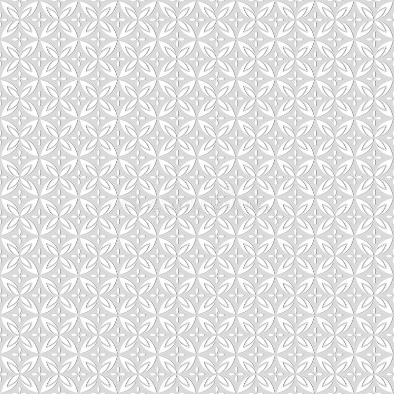 Seamless Thin Paper Pattern. Beautiful Ornament Stock Vector