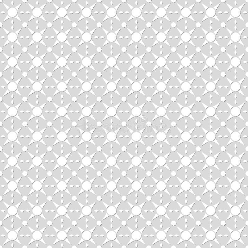 Seamless Thin Paper Pattern. Beautiful Ornament Stock Vector