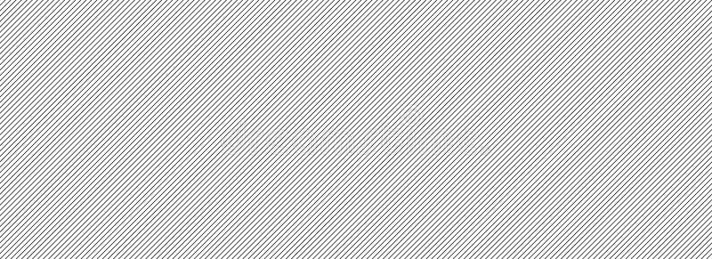 Seamless thin slash line pattern. Repeated fine diagonal lines background. Black and white angled linear wallpaper royalty free illustration