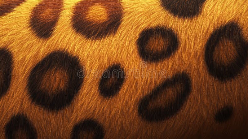 A seamless tile pattern featuring realistic leopard fur, capturing the wild texture of wildlife. royalty free stock image