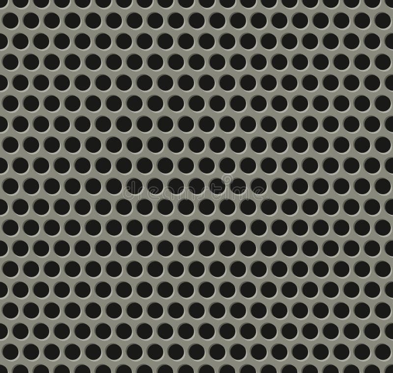 Seamless tiling metal grill pattern