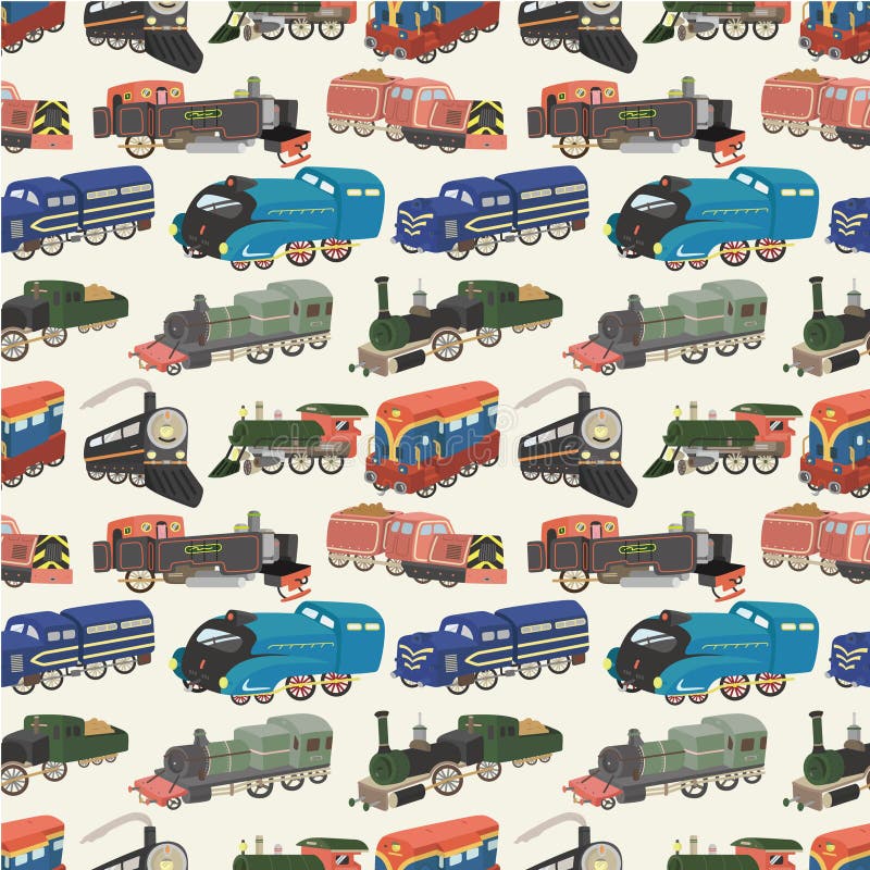 Seamless train pattern