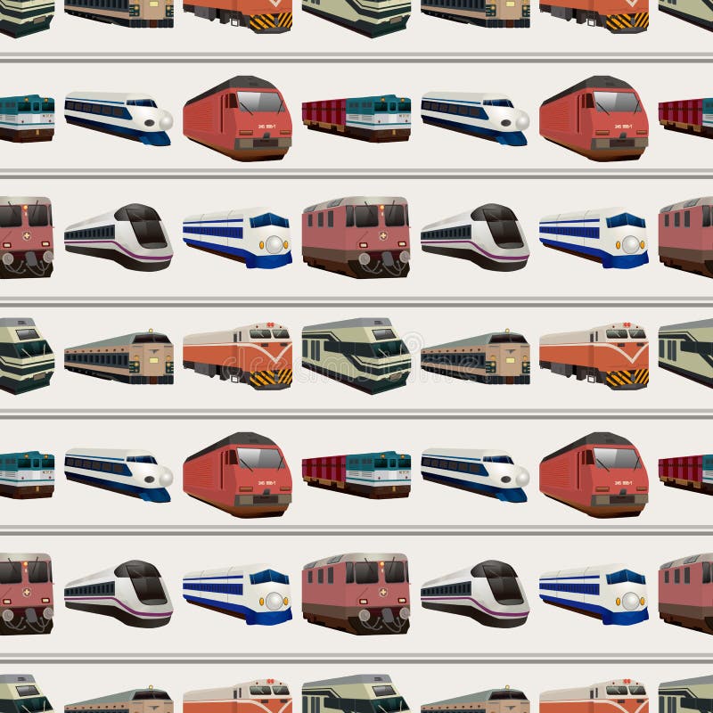 Seamless train pattern