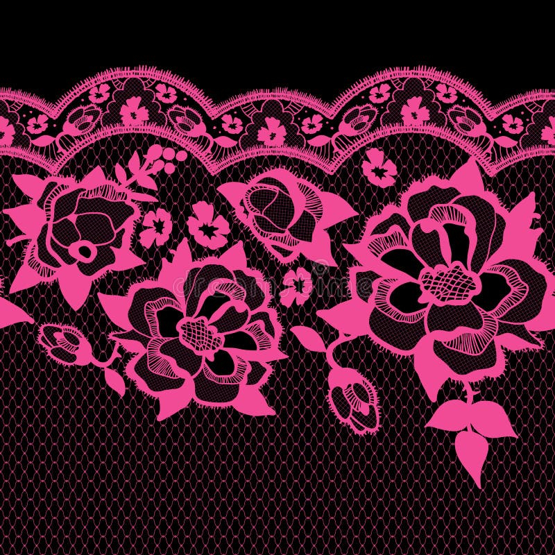 Seamless pink lace Royalty Free Vector Image - VectorStock