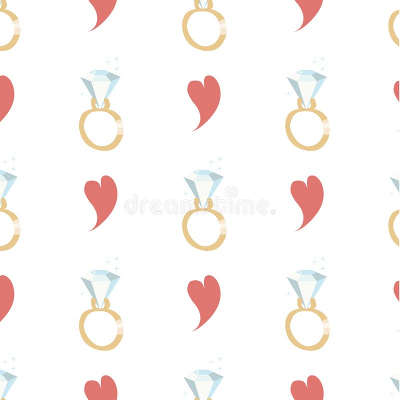 Seamless Valentine background. Tile love pattern. Vector illustrated sweet wrapping paper texture