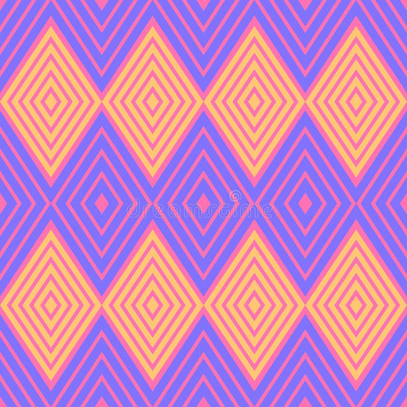 Abstract geometric pattern with rhombus. stock illustration