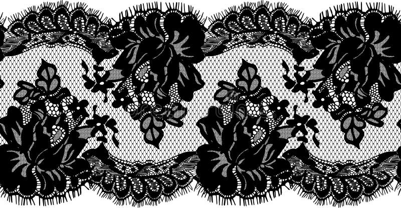 Black Seamless Lace Stock Illustrations – 42,280 Black Seamless