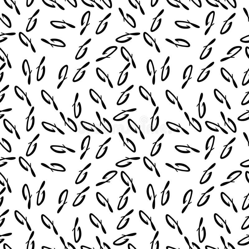 Letter Background.Seamless Vector Black On White Letters Pattern