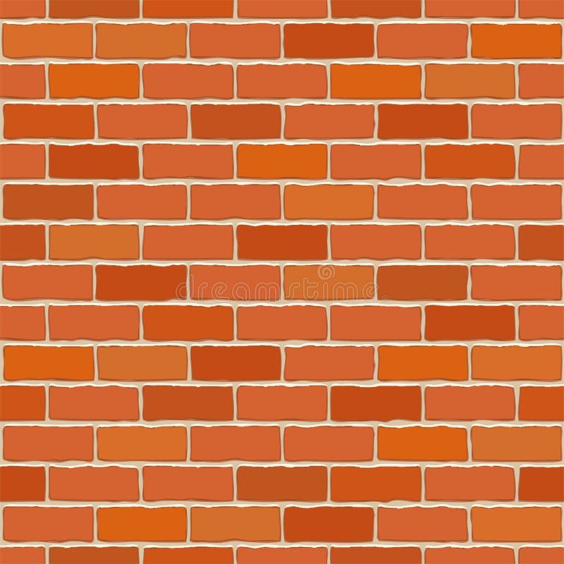 Seamless vector brick wall.