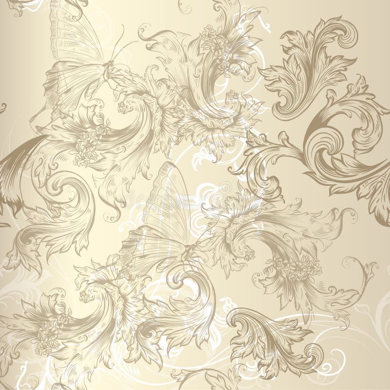 Seamless vector floral pattern in vintage style for design vector illustration Seamless vector floral pattern in vintage style for design vector illustration
