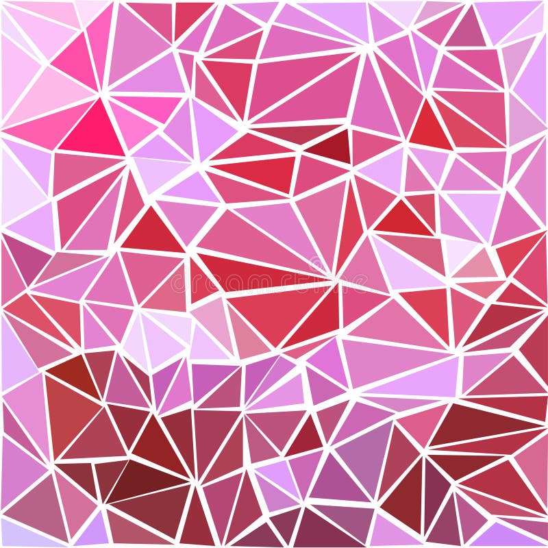 Seamless Vector Geometric Triangle Pattern. Pink Background. Stock ...