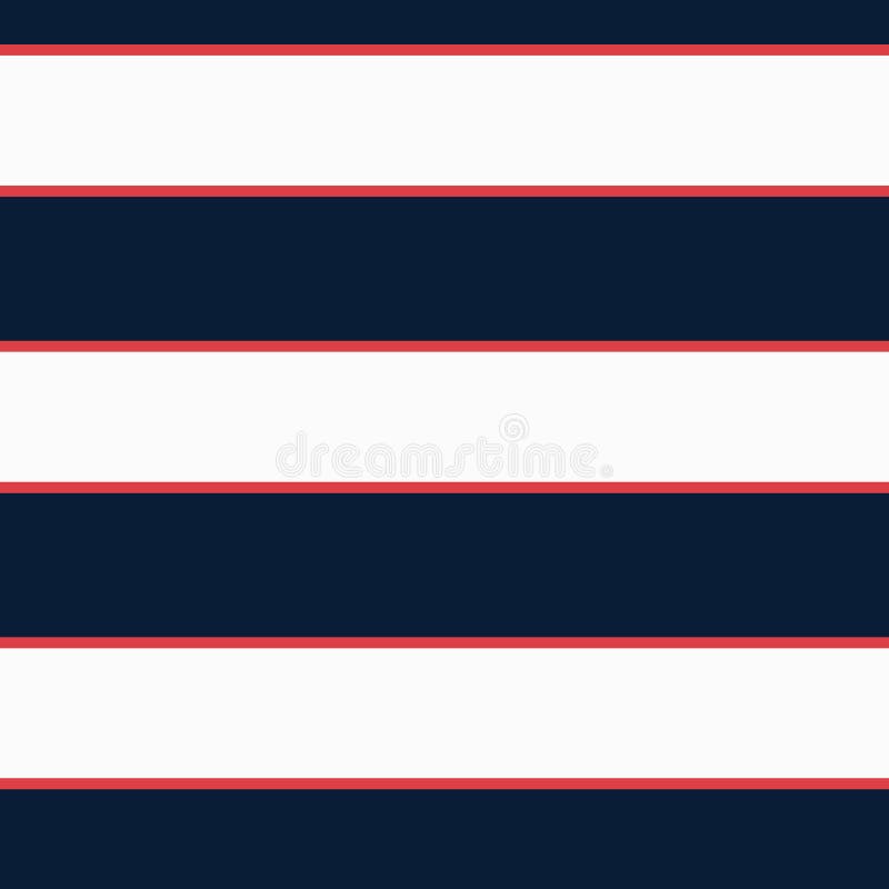 Seamless Vector Nautical Stripe Pattern with Horizontal Parallel Stock