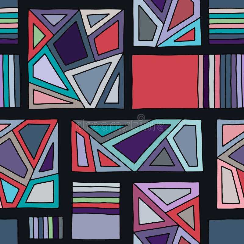 Seamless vector pattern, lined geometric background with rhombus, triangles, lines. Print for decor, wallpaper, packaging, wrappin vector illustration Seamless vector pattern, lined geometric background with rhombus, triangles, lines. Print for decor, wallpaper, packaging, wrappin vector illustration