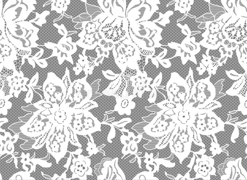 Seamless Vector White Lace stock vector. Illustration of decoration