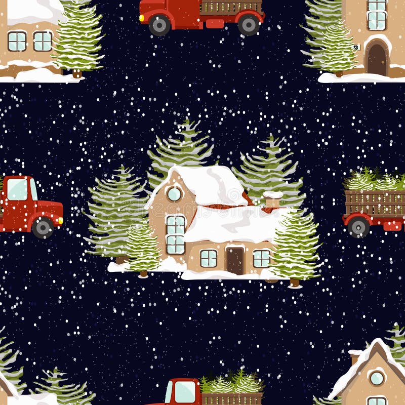 seamless vektor f?r modell 0 f?r illustrationversion f?r 8 tillg?ngliga eps vinter ` S f?r nytt ?r och jul Hus i snön och röda la stock illustrationer seamless vektor f?r modell 0 f?r illustrationversion f?r 8 tillg?ngliga eps vinter ` S f?r nytt ?r och jul Hus i snön och röda la stock illustrationer