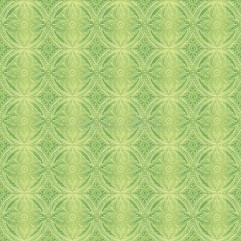 Green Victorian Wallpaper Pattern Stock Photo - Image of tile, pattern:  30023310