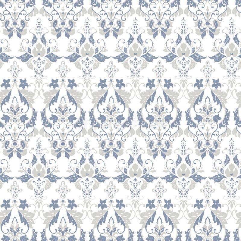 Seamless Vintage Vector Background. Vector Floral Wallpaper Baroque