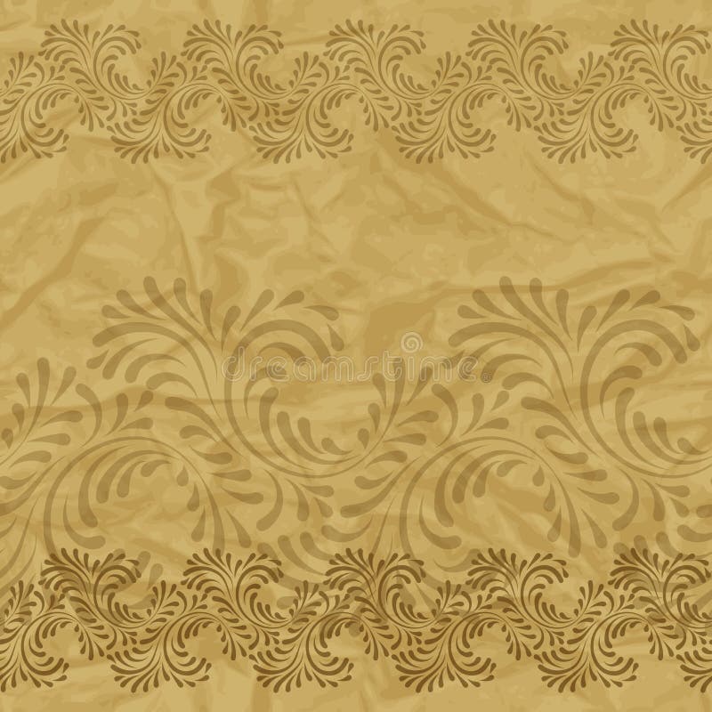 Seamless Vintage Wallpaper, Floral Pattern, Retro Stock Vector Illustration of elegance