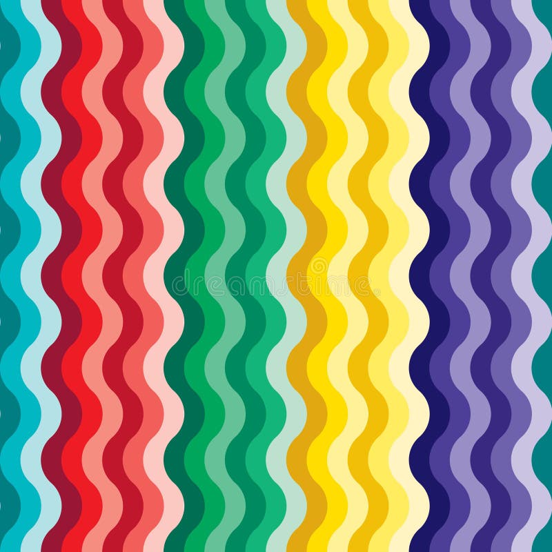 Seamless vivid wave pattern