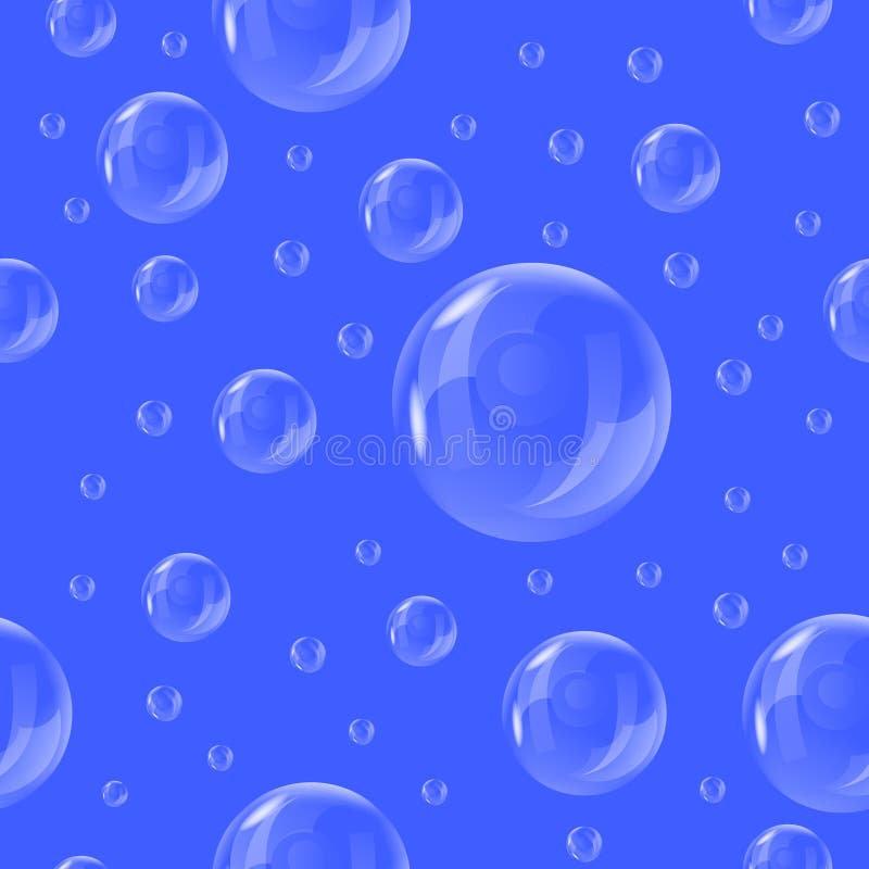 Seamless wallpaper of the bubbles