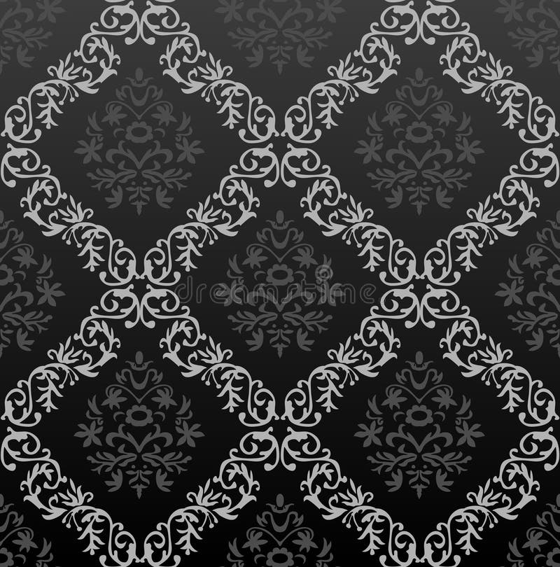 Seamless Wallpaper Background Floral Vintage Gold Stock Vector