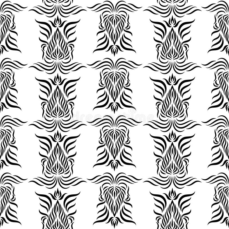 Seamless wallpaper pattern stock vector. Illustration of decoration ...