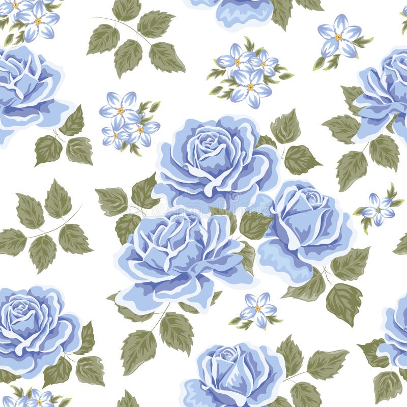 Seamless wallpaper pattern with roses