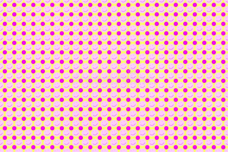 Pink Smiley Fabric Wallpaper and Home Decor  Spoonflower