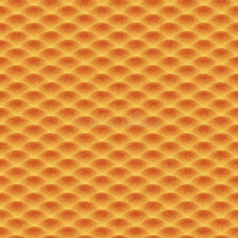Seamless waves orange pattern stock illustration