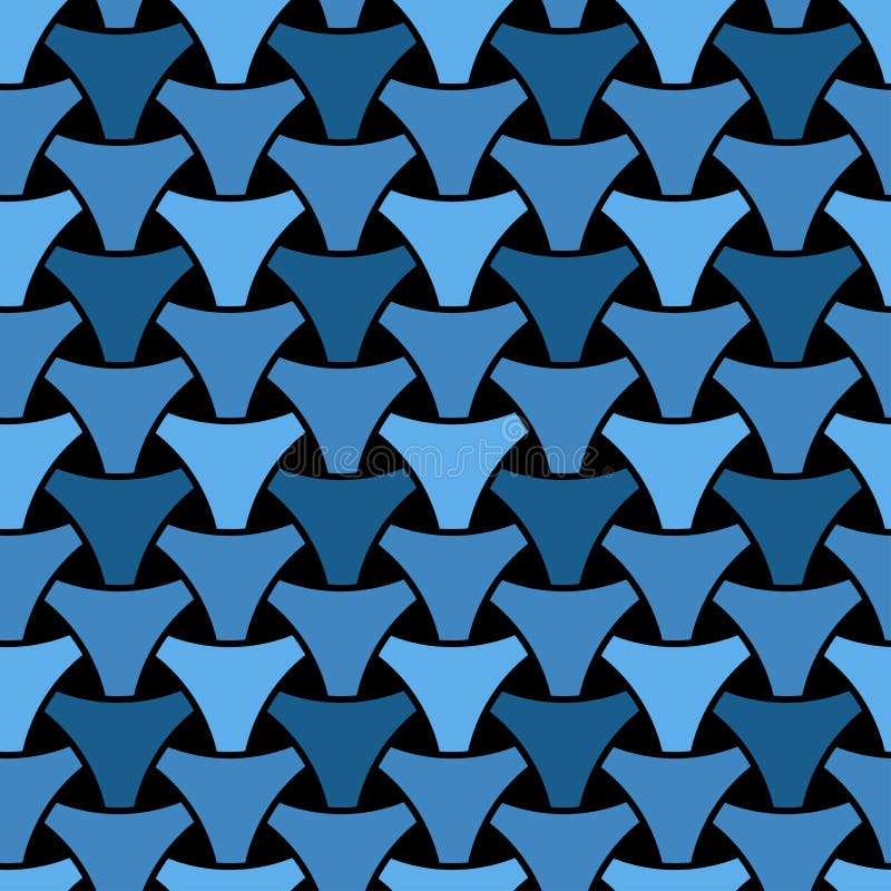 Seamless weaving triangle squama surface pattern vector illustration