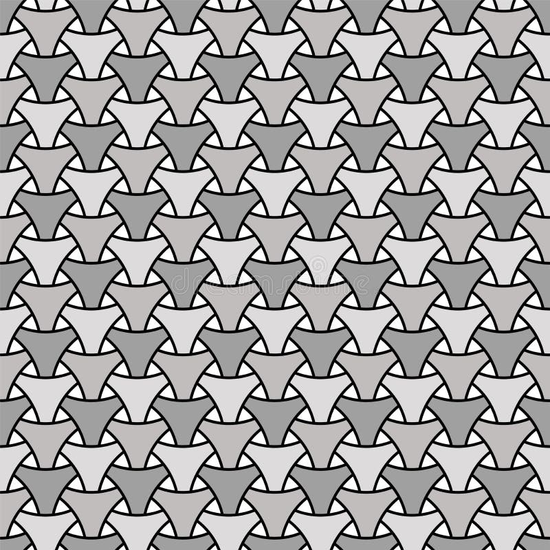 Seamless weaving triangle squama surface pattern royalty free illustration