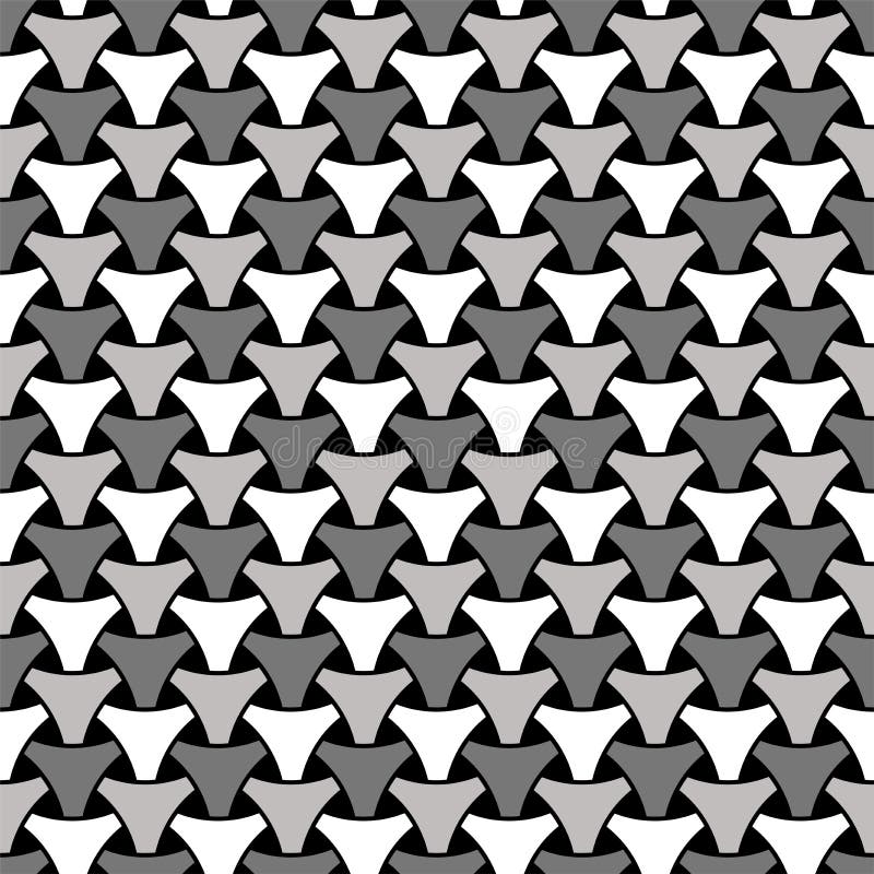Seamless weaving triangle squama surface pattern stock illustration