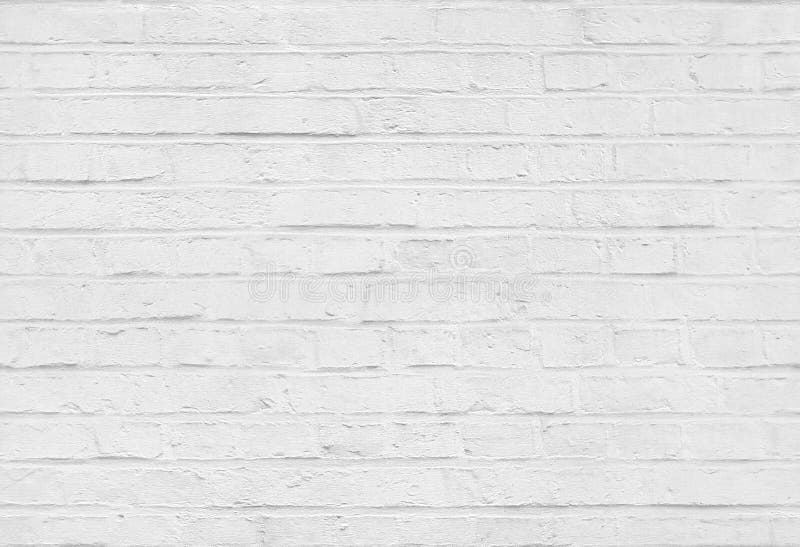 Seamless white brick wall pattern texture