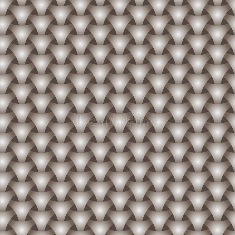Seamless weaving triangle squama surface pattern vector illustration