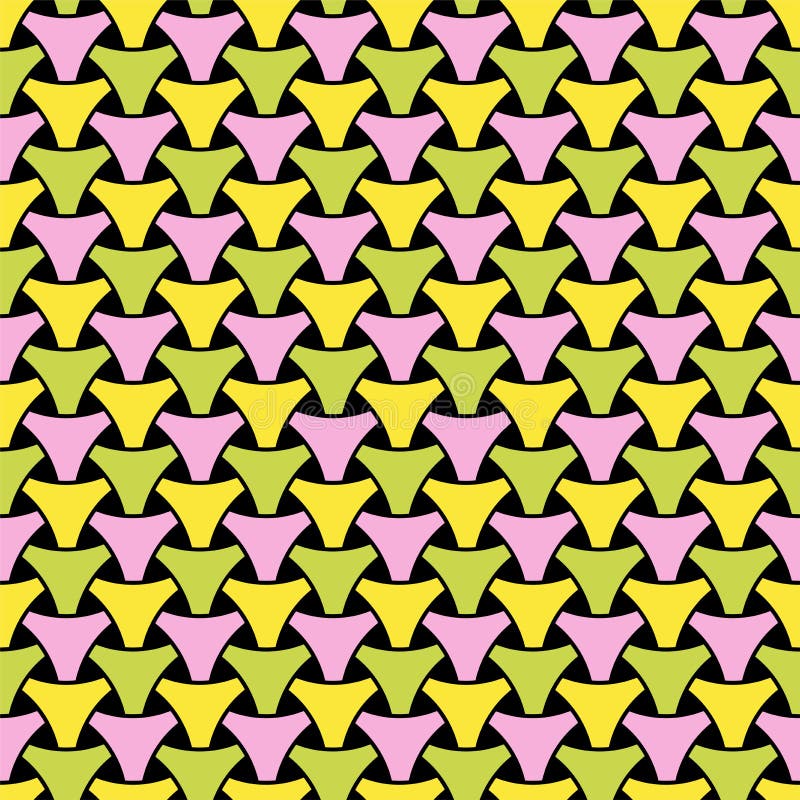 Seamless weaving triangle squama surface pattern stock illustration