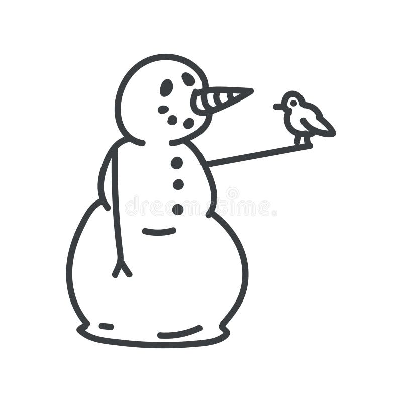 cute black and white winter clipart